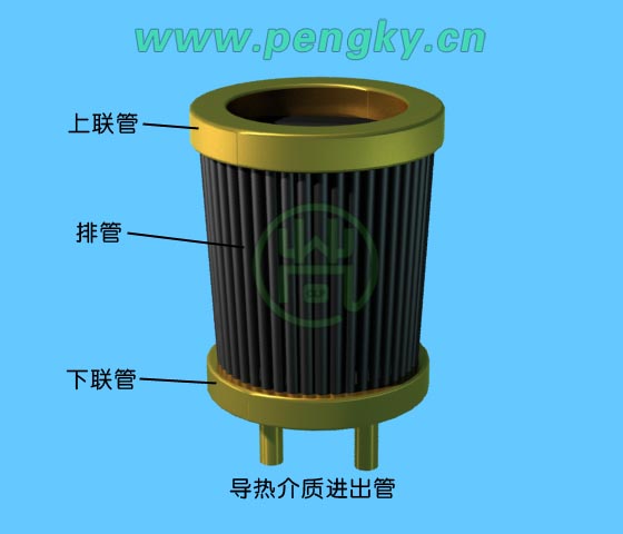 排管式接收器示意圖