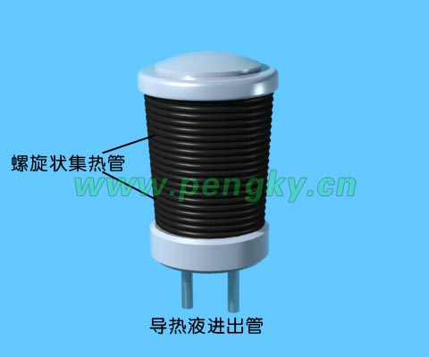 螺旋盤管接收器示意圖