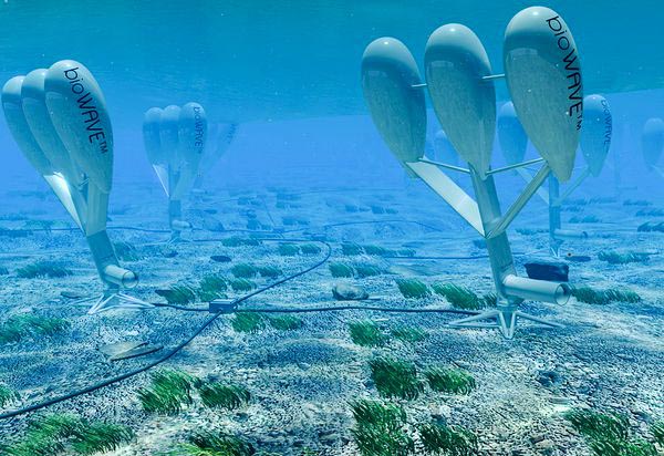 多葉片浮力擺波浪能發(fā)電裝置 