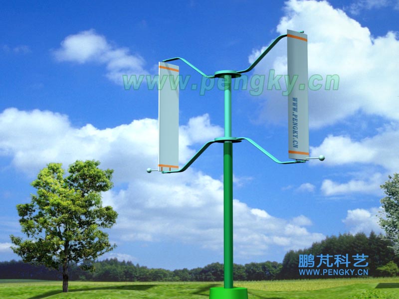 離心力控制葉片攻角的垂直軸風(fēng)力機(jī)