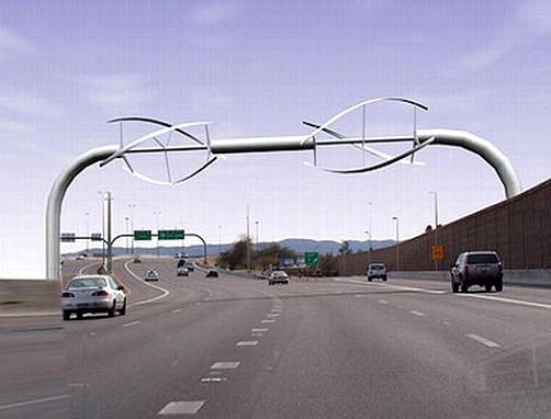 水平安裝的弧形葉片達里厄風(fēng)力機