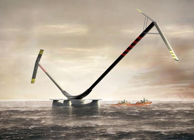 設(shè)計中的海上巨型達里厄風(fēng)力機