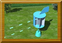 屏障平板式風(fēng)力機(jī)