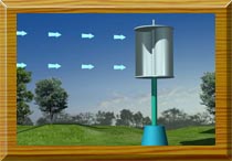 S式阻力差風(fēng)力機(jī)之一