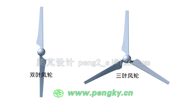 雙葉片風(fēng)輪與三葉片風(fēng)輪