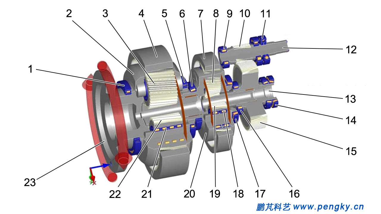 二級行星齒輪加一級圓柱齒輪