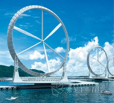 漂浮的擴(kuò)散器水平軸風(fēng)力發(fā)電站--2