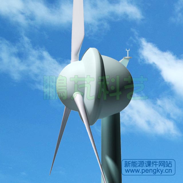 無鐵心盤式永磁風力發(fā)電機外觀圖