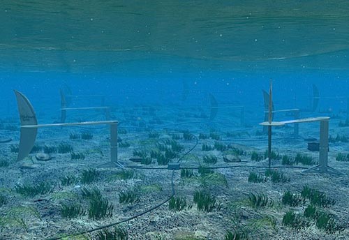 擺動(dòng)尾翼式潮流發(fā)電裝置