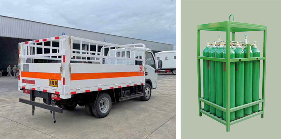 集裝格氫氣瓶運(yùn)輸車(chē)