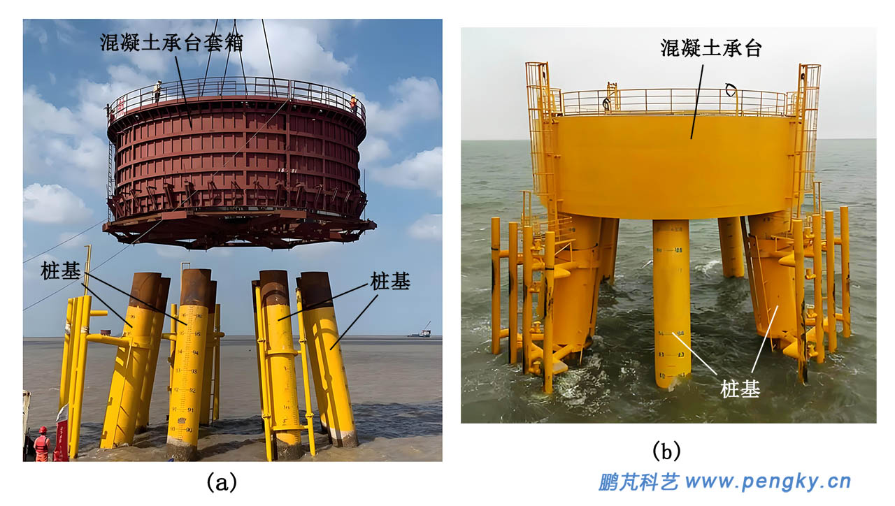 高承臺(tái)群樁基礎(chǔ)照片