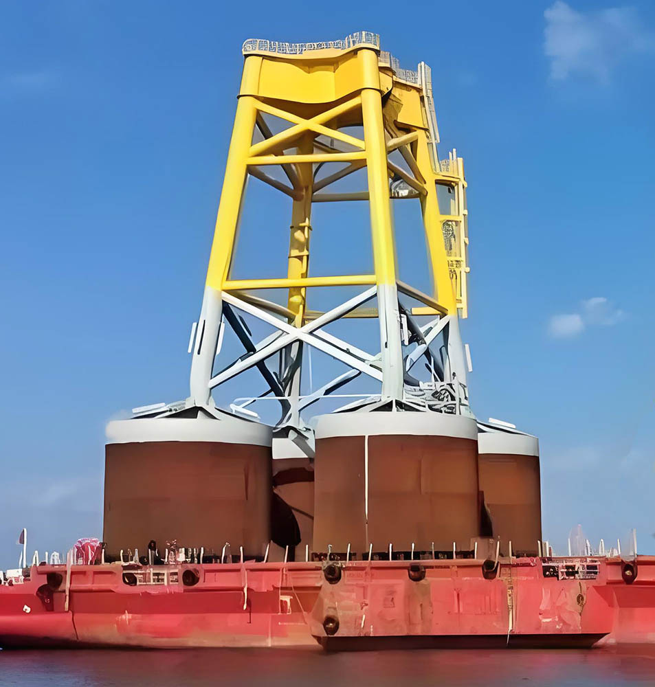 吸力桶導(dǎo)管架照片