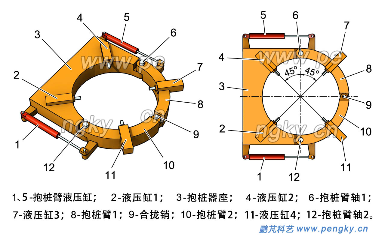 抱樁器結(jié)構(gòu)