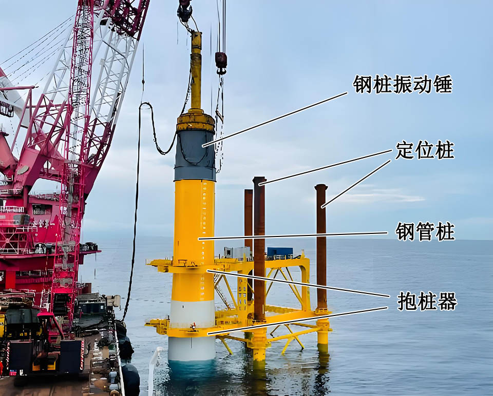 圖6 單樁沉樁施工照片