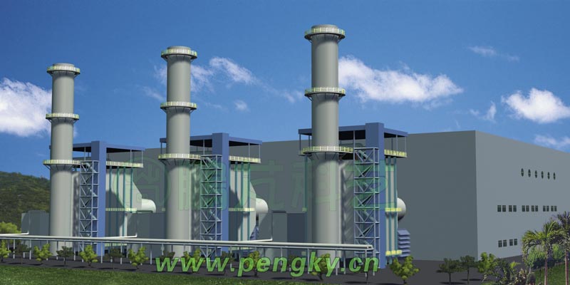 三個(gè)機(jī)組的發(fā)電廠