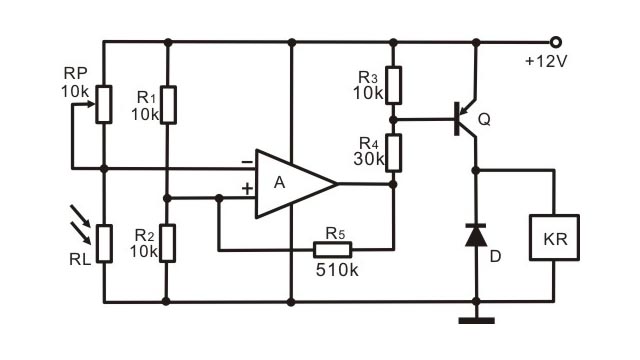 暗激發(fā)光控電路