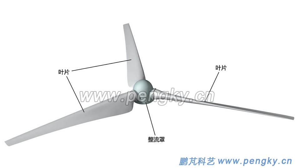 裝配好的風(fēng)力發(fā)電機(jī)的風(fēng)輪 風(fēng)力發(fā)電機(jī)的風(fēng)輪