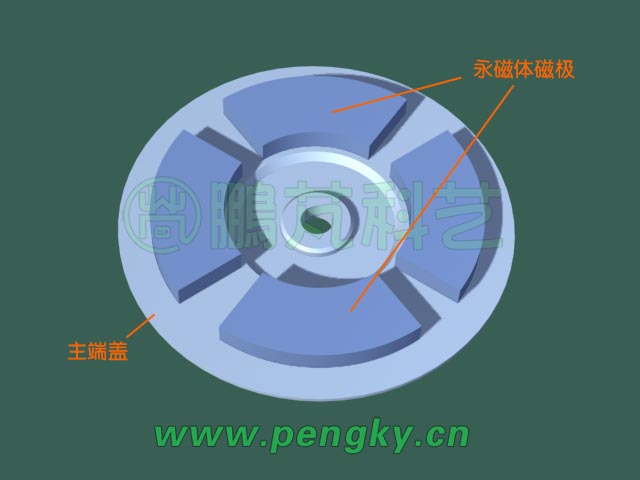 永磁體磁極盤式定子