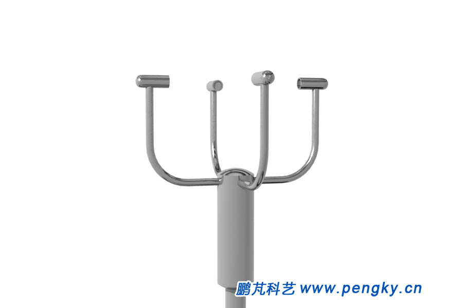 Ultrasonic transducer of wind speed and direction